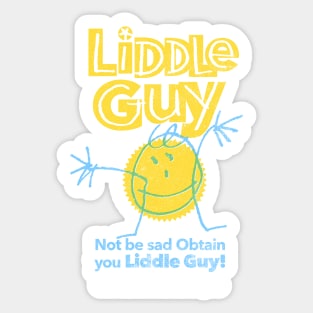 liddle guy - for dark background Sticker